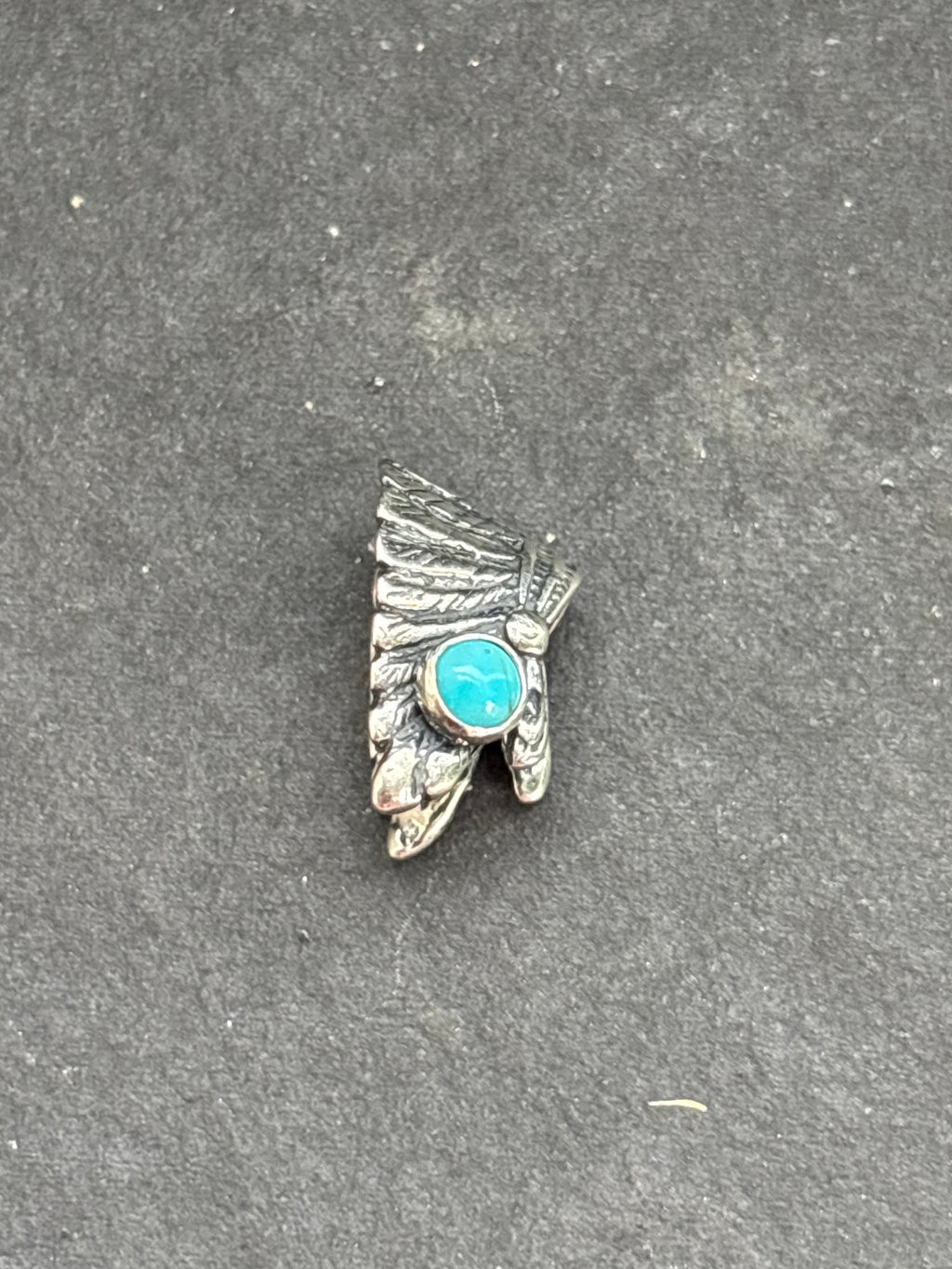 Kingman Turquoise Headdress Charm