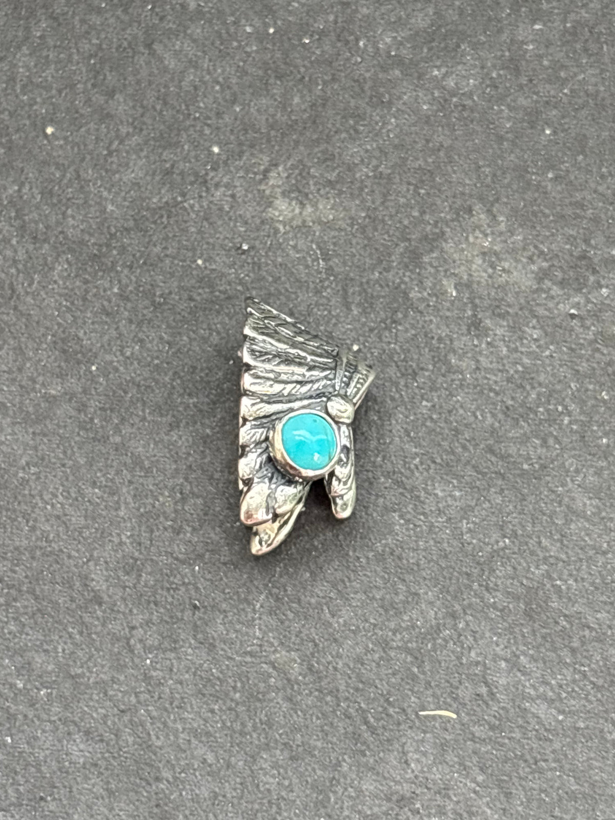 Kingman Turquoise Headdress Charm