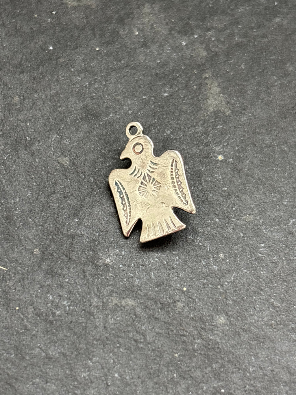 Red Coral Storyteller Thunderbird Charm