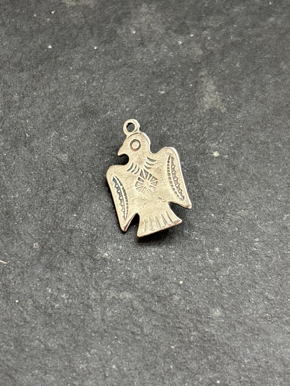 Red Coral Storyteller Thunderbird Charm