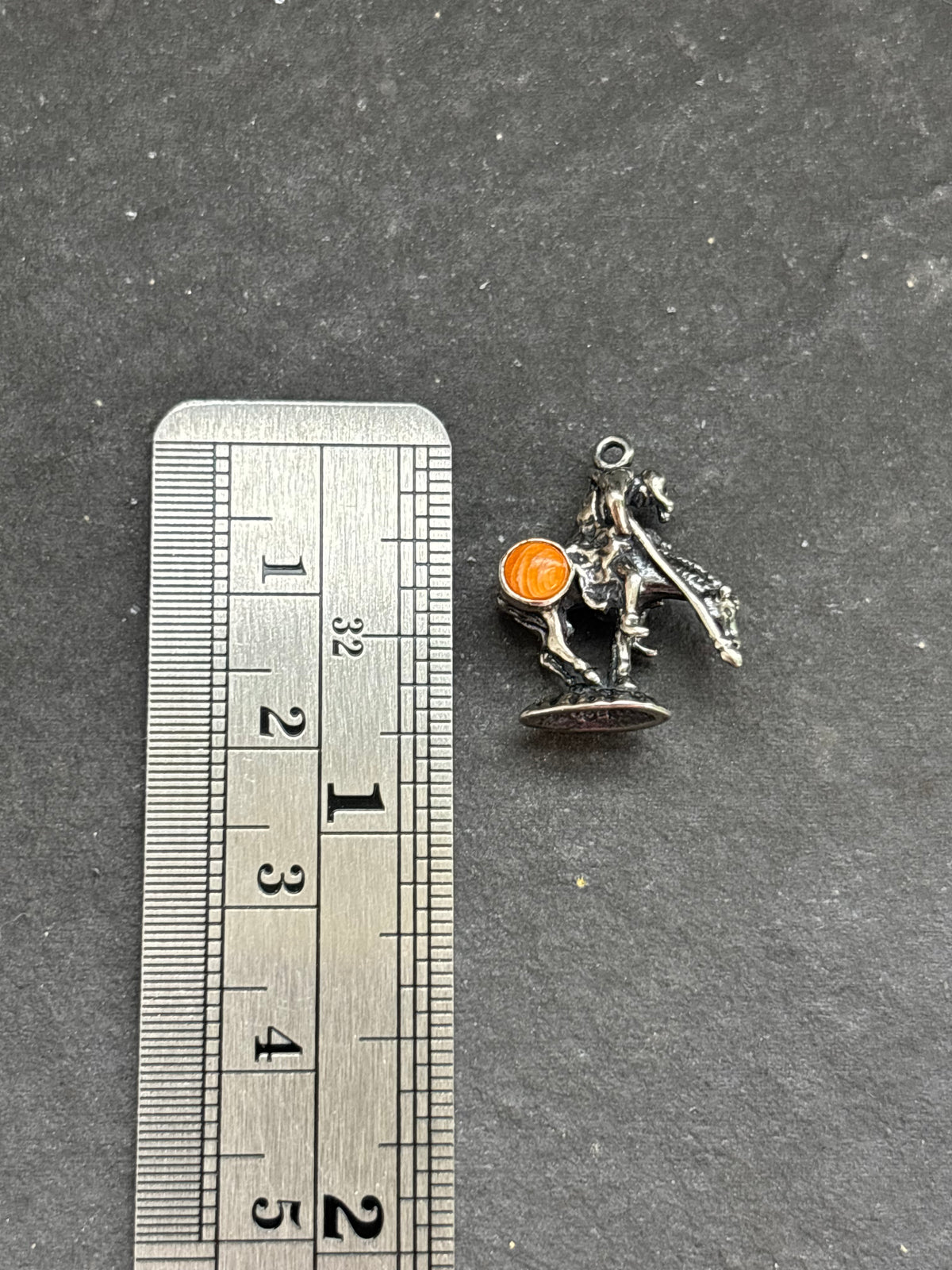 Orange Spiny Oyster End of Trail Charm