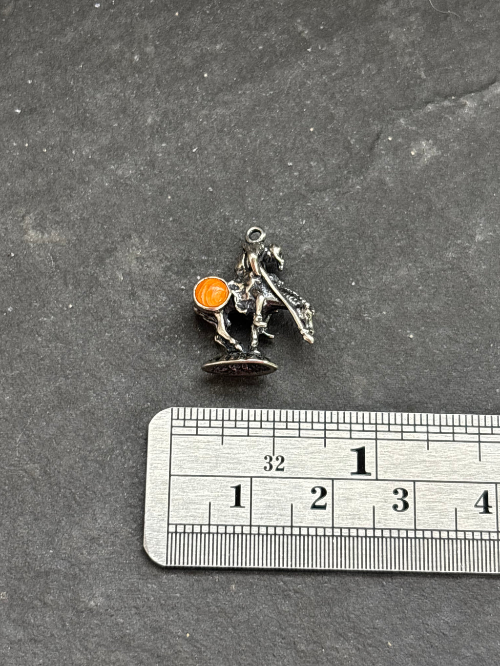 Orange Spiny Oyster End of Trail Charm