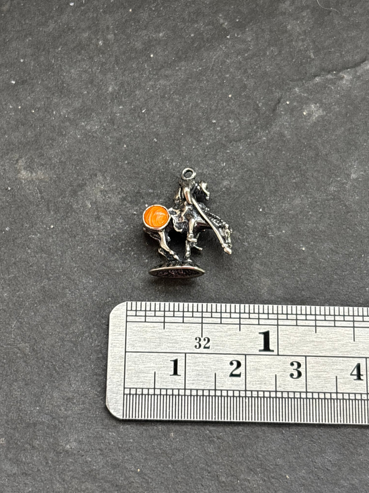 Orange Spiny Oyster End of Trail Charm