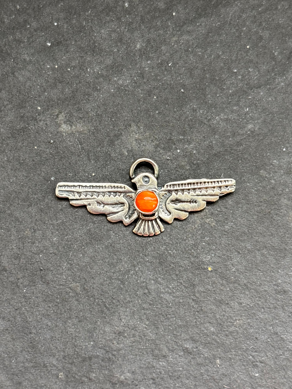 Orange Spiny Oyster Thunderbird Charm