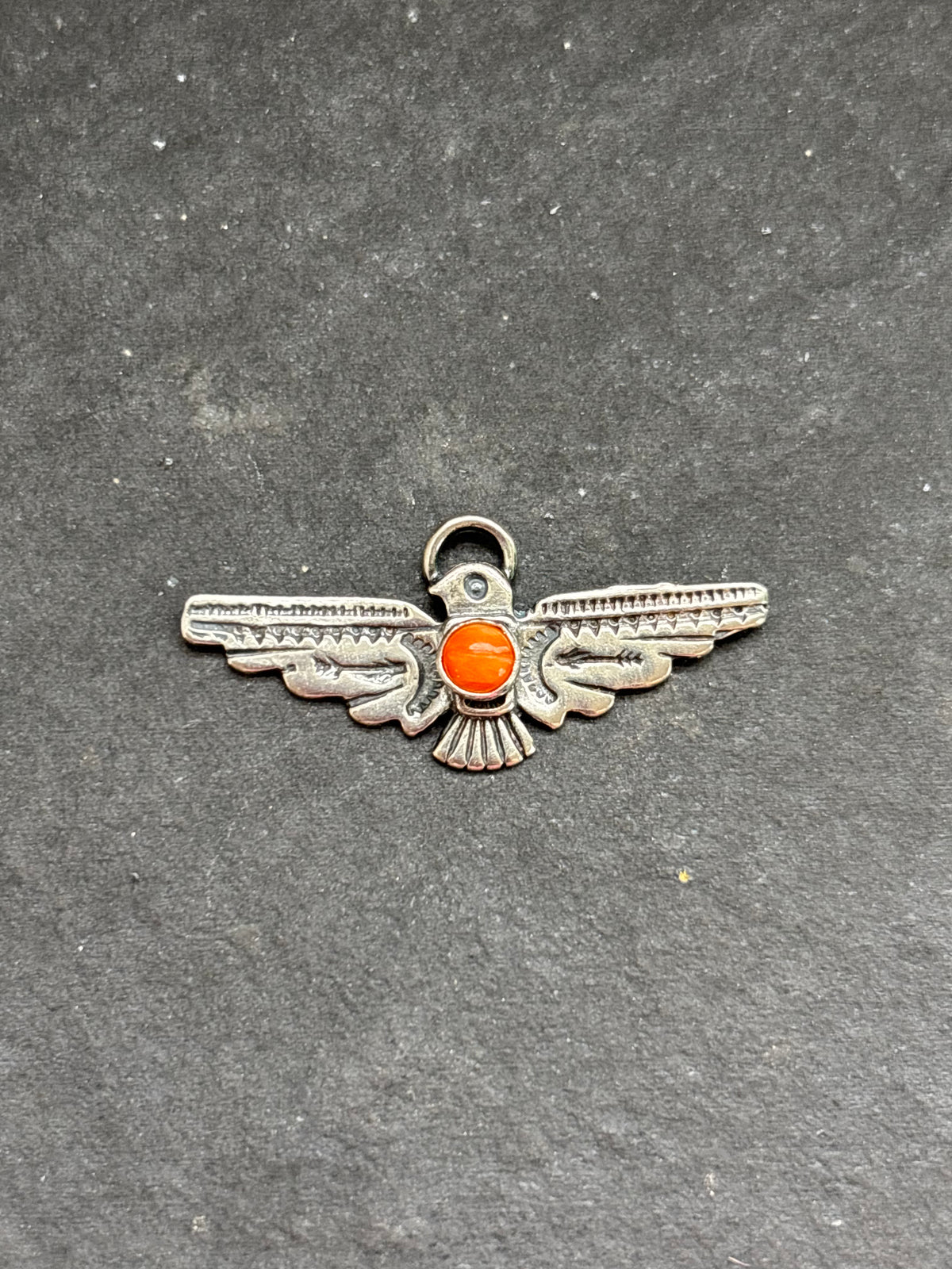 Orange Spiny Oyster Thunderbird Charm