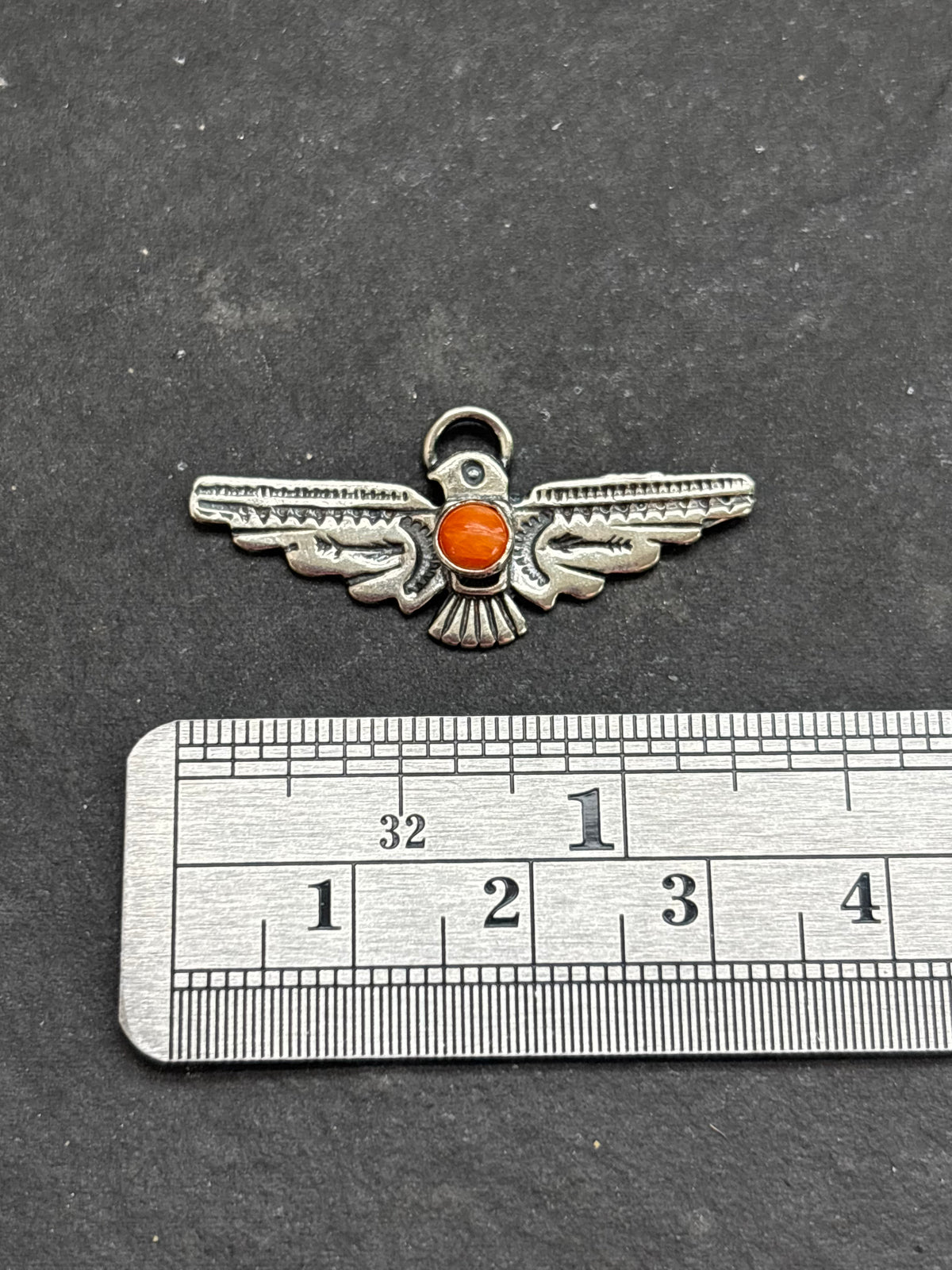 Orange Spiny Oyster Thunderbird Charm