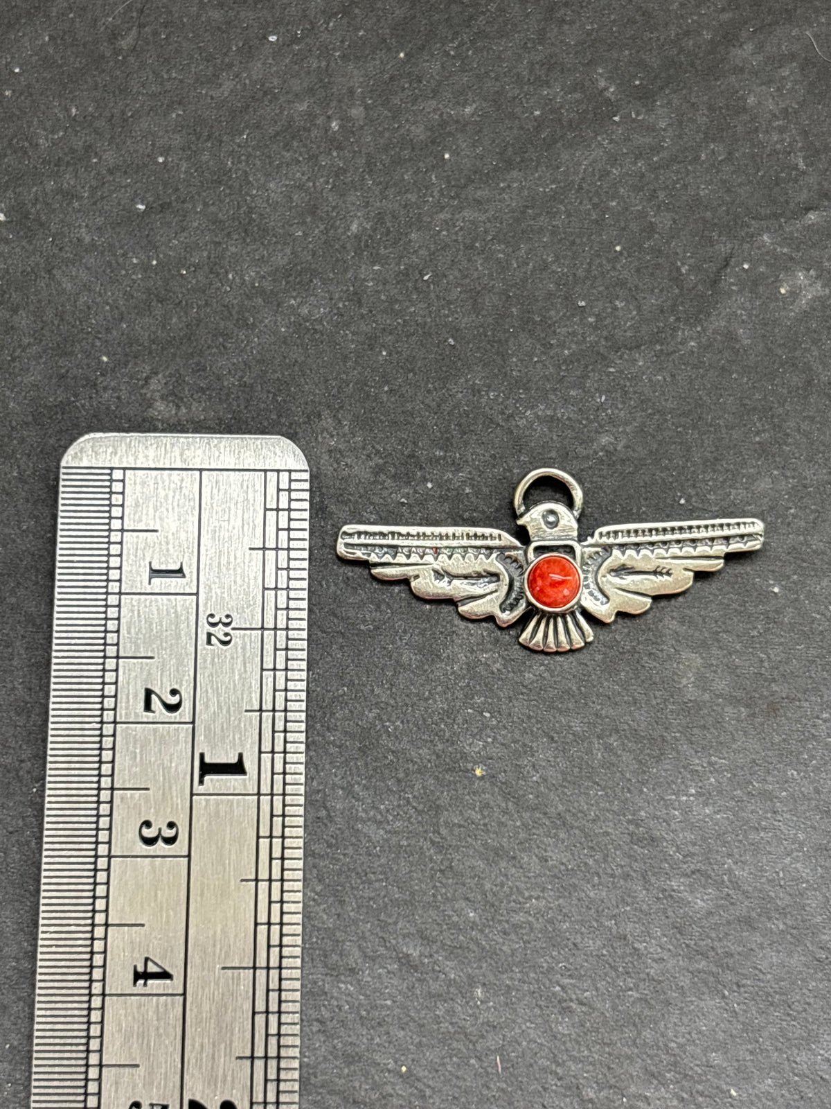 Red Spiny Oyster Thunderbird Charm