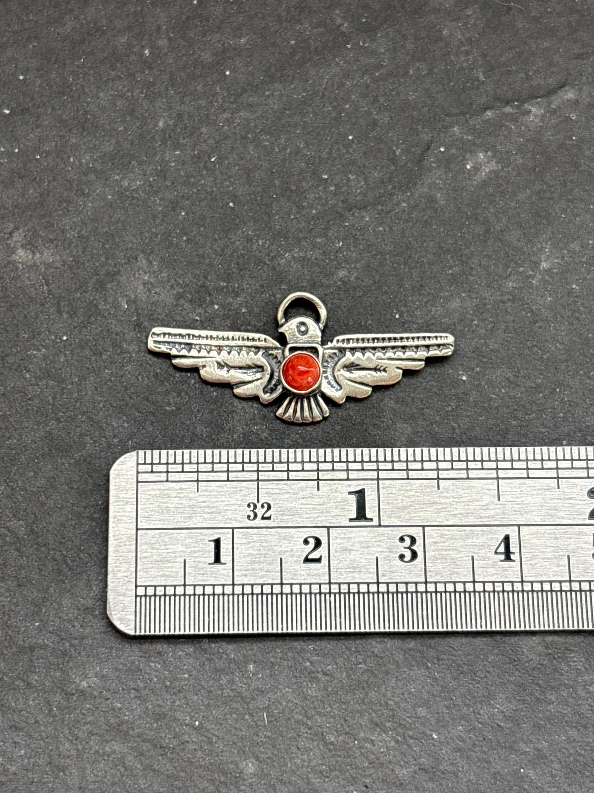Red Spiny Oyster Thunderbird Charm