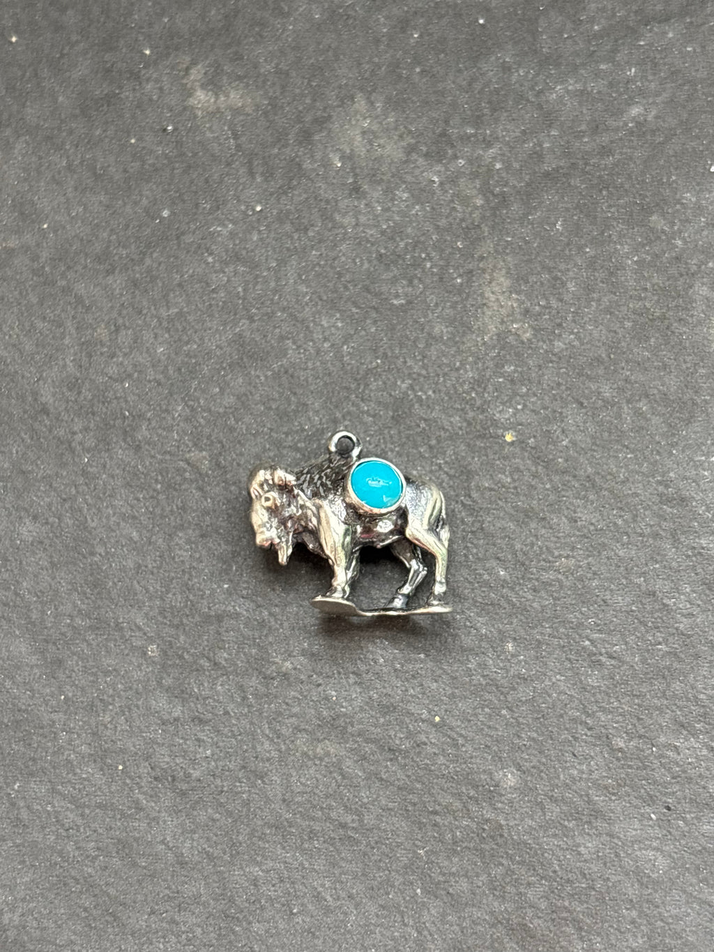 Kingman Turquoise Buffalo Charm
