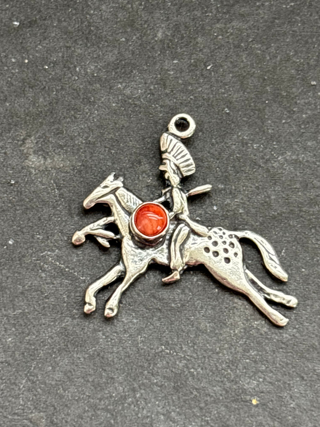 Red Spiny Oyster Storyteller War Chief Charm