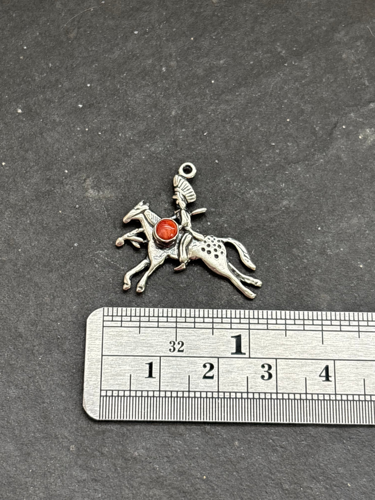 Red Spiny Oyster Storyteller War Chief Charm