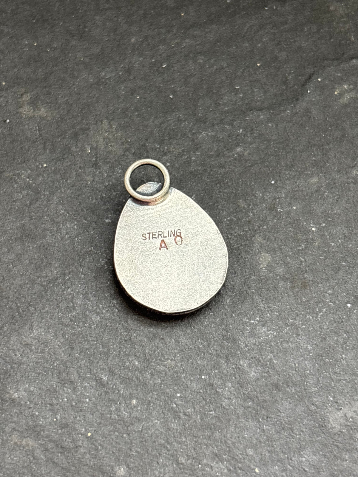 Kingman Turquoise Bear Track Charm