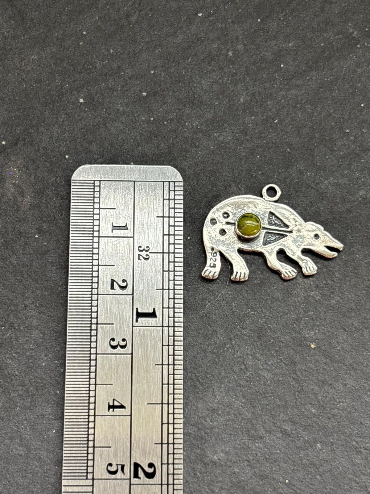 Sonoran Gold Turquoise Storyteller Bear Charm