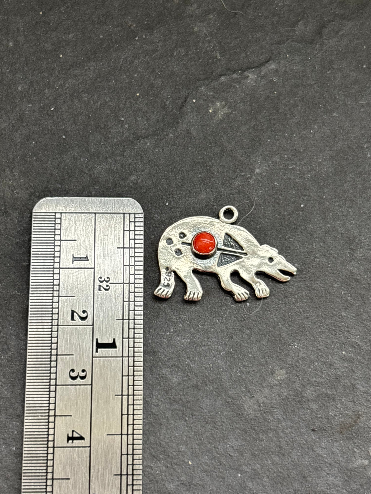 Red Spiny Oyster Storyteller Bear Charm
