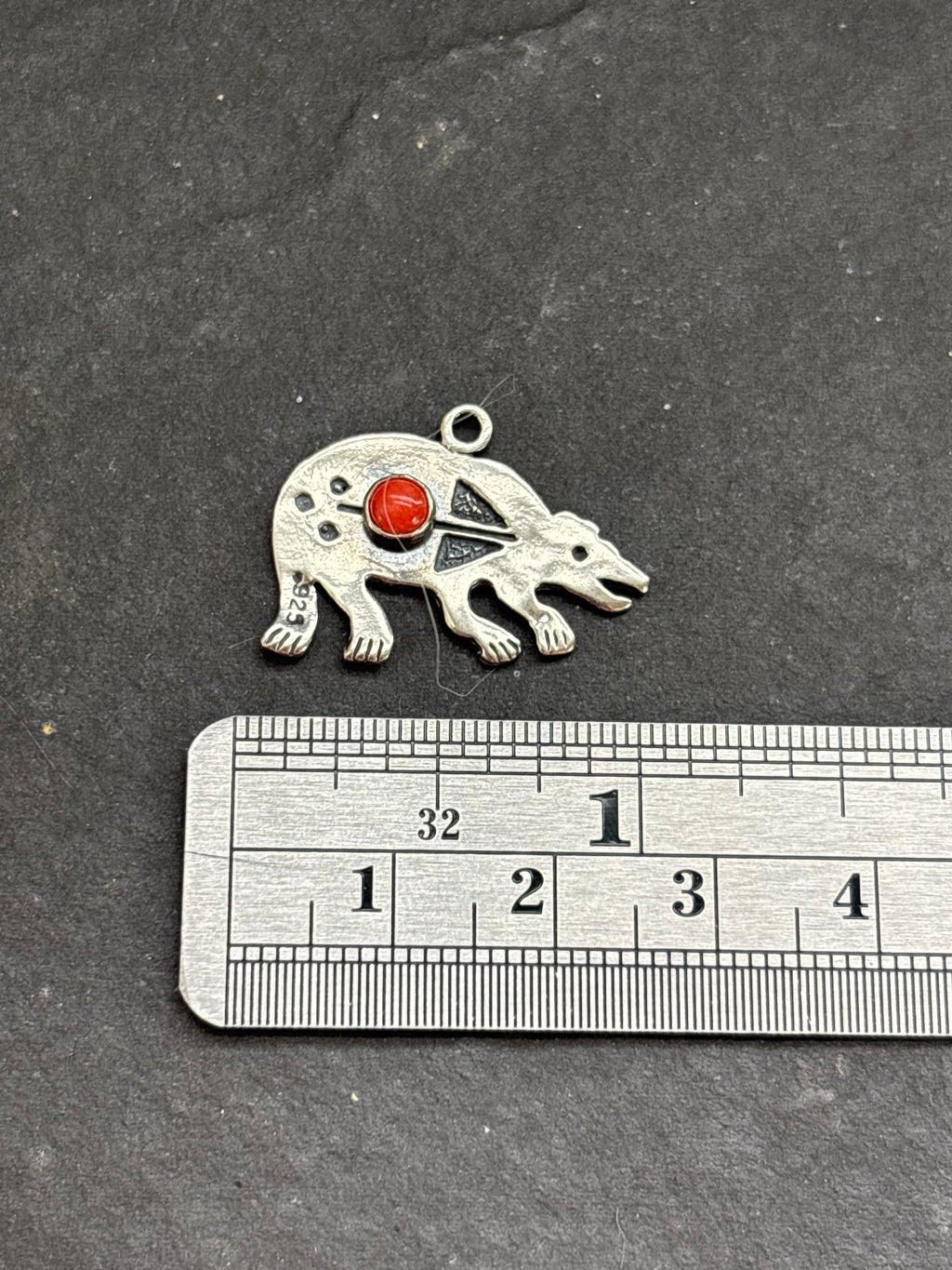 Red Spiny Oyster Storyteller Bear Charm