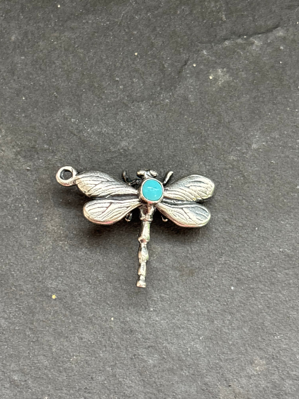 Kingman Turquoise Dragonfly Charm