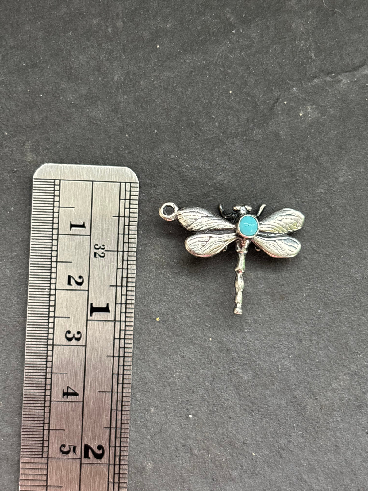Kingman Turquoise Dragonfly Charm