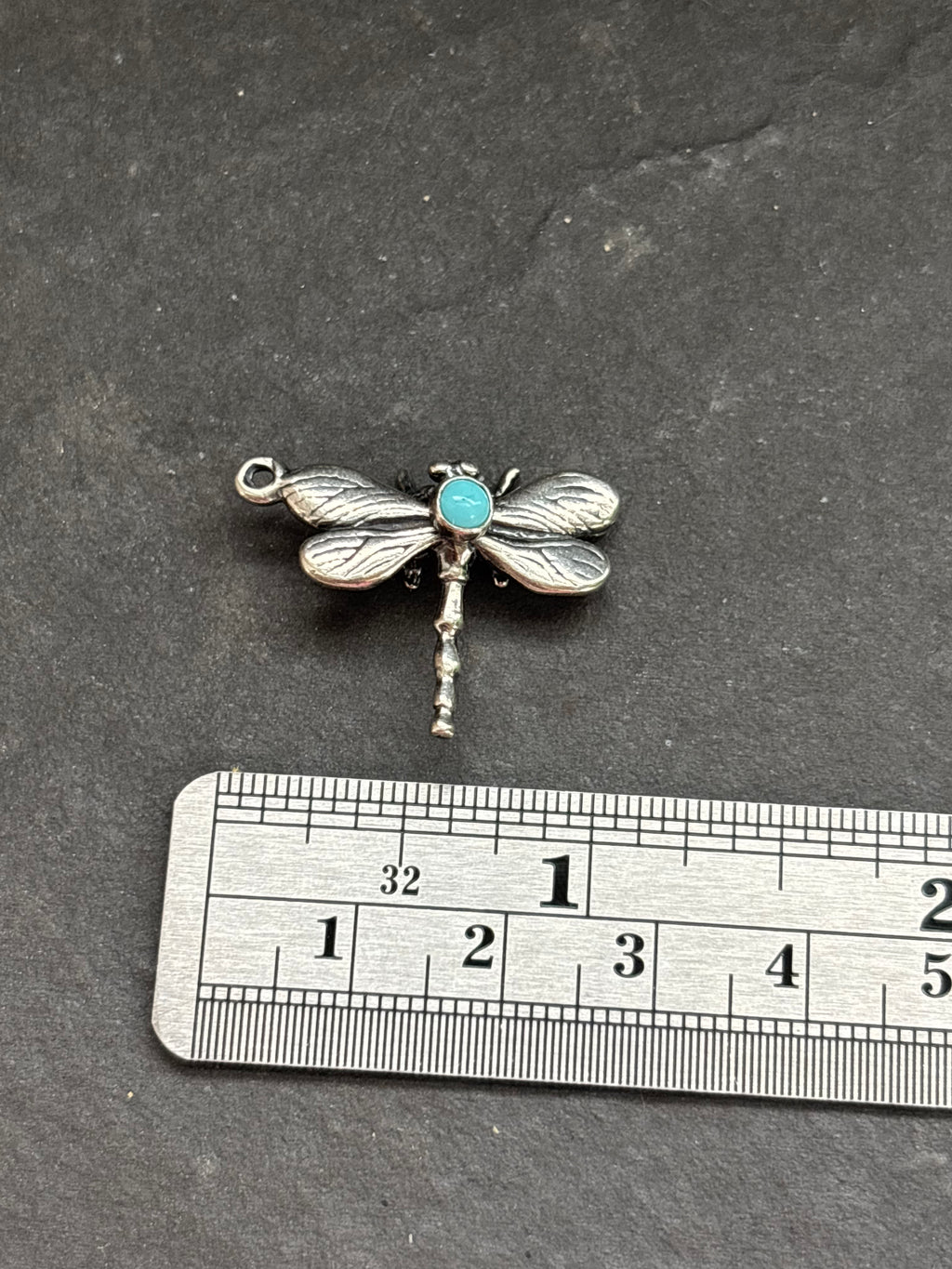 Kingman Turquoise Dragonfly Charm