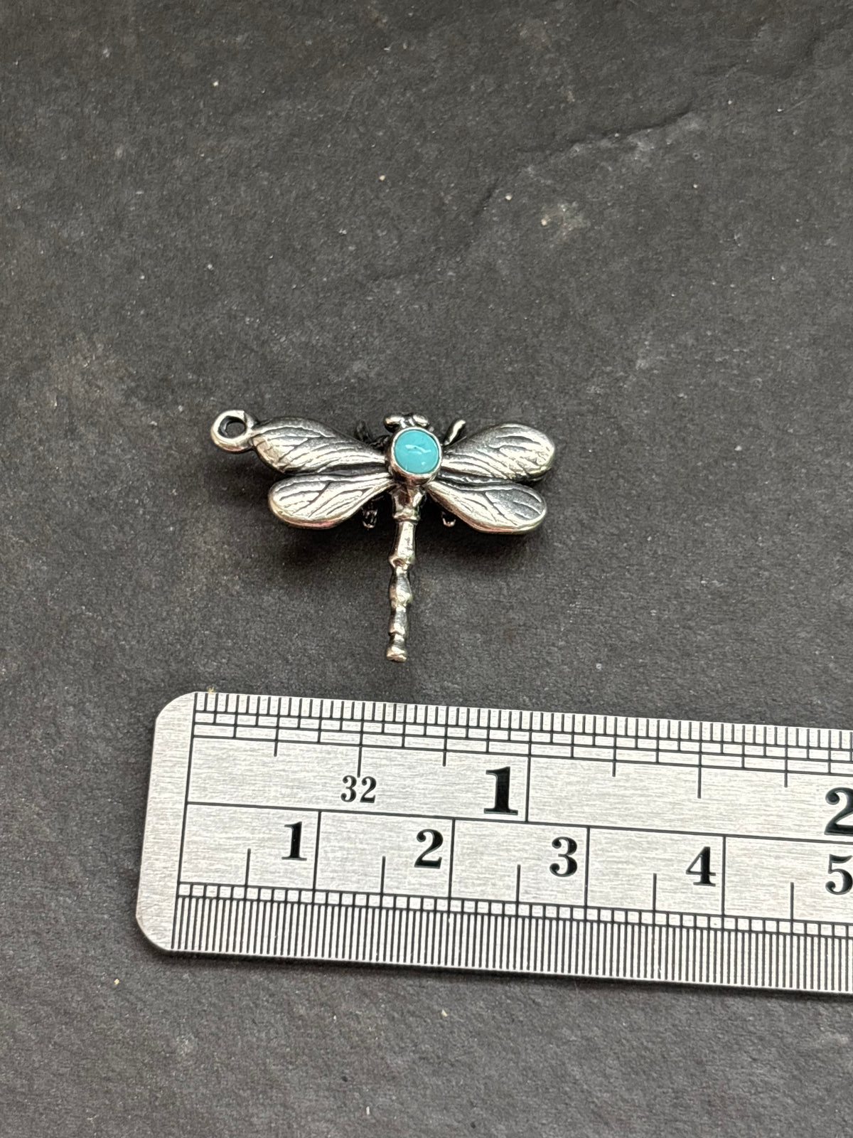 Kingman Turquoise Dragonfly Charm