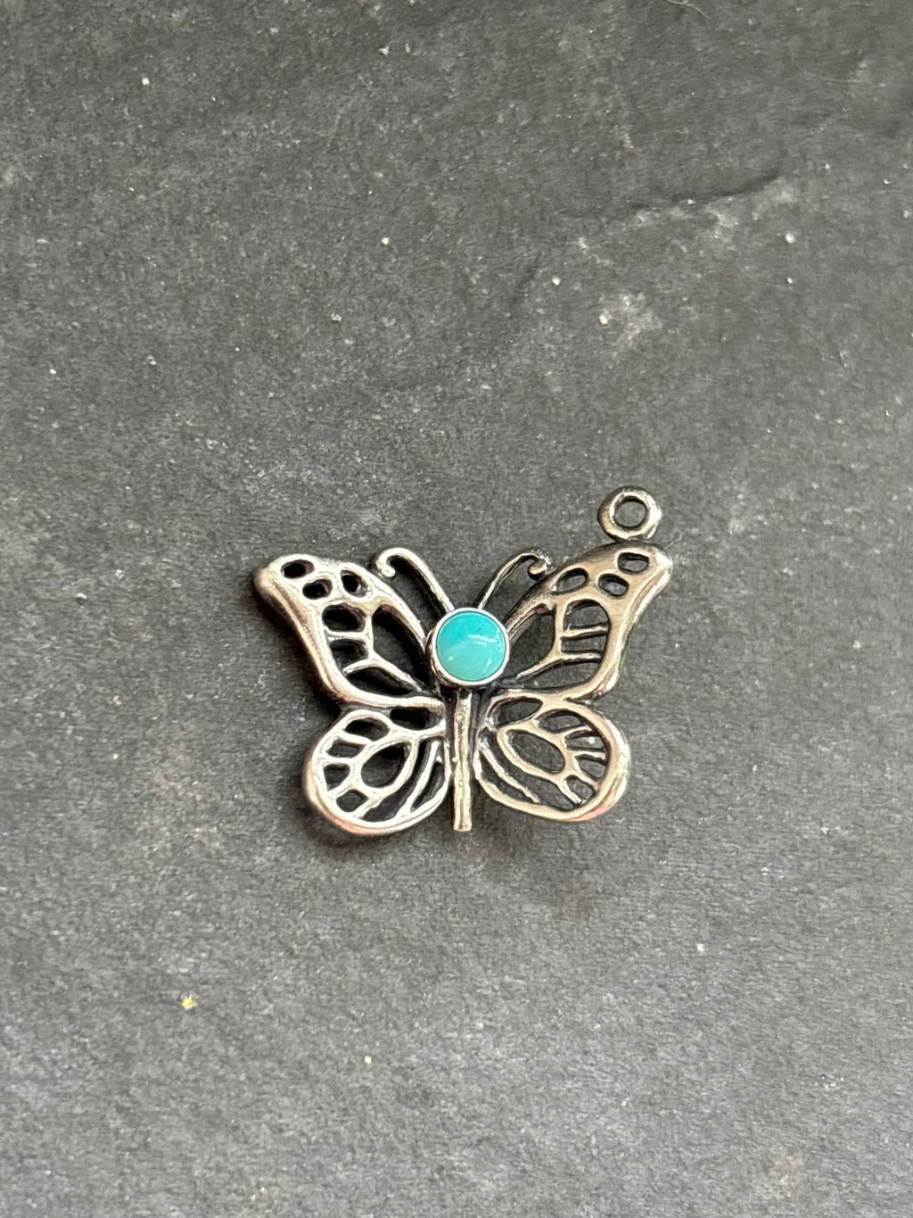 Kingman Turquoise Butterfly Charm