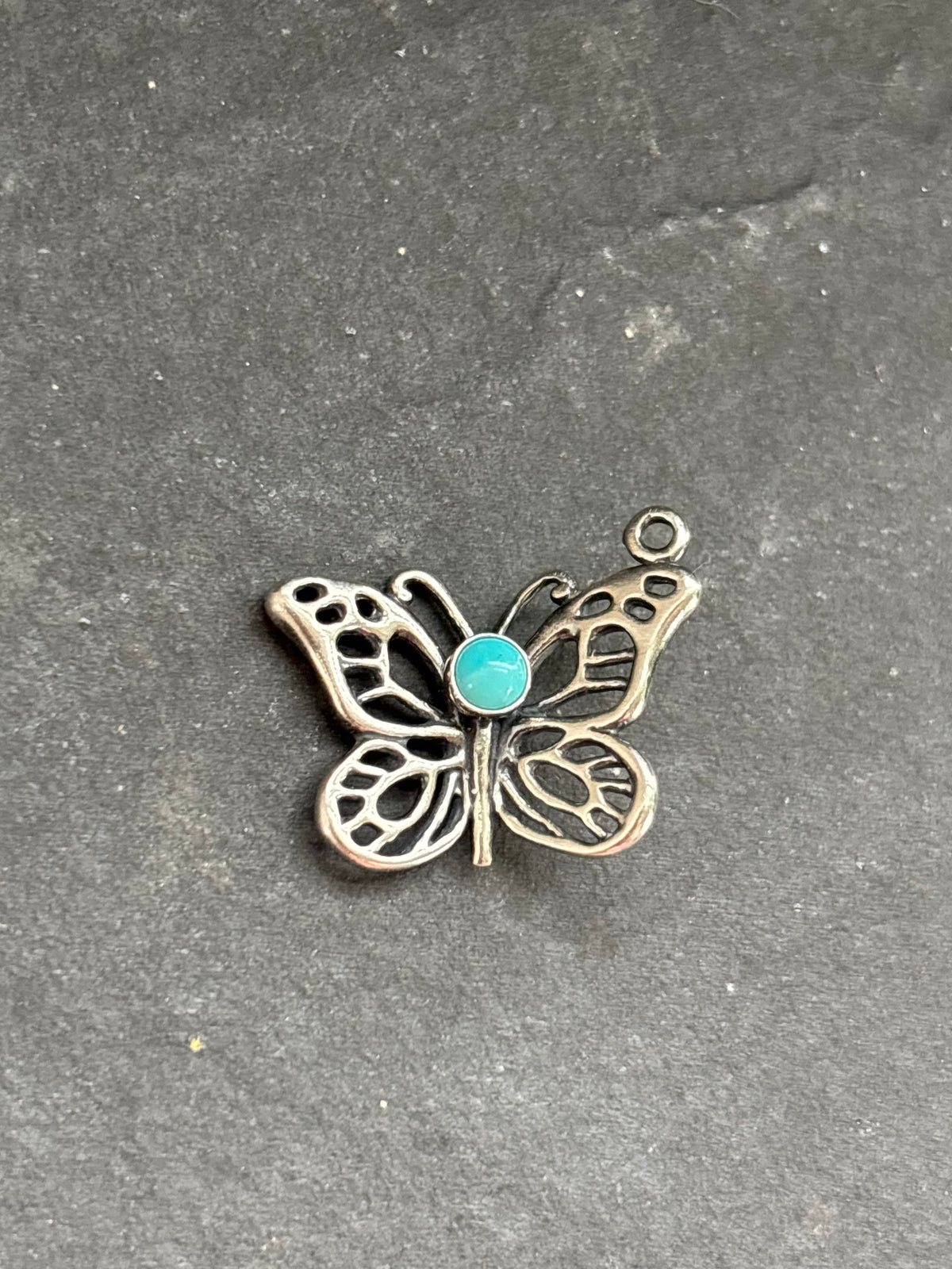 Kingman Turquoise Butterfly Charm