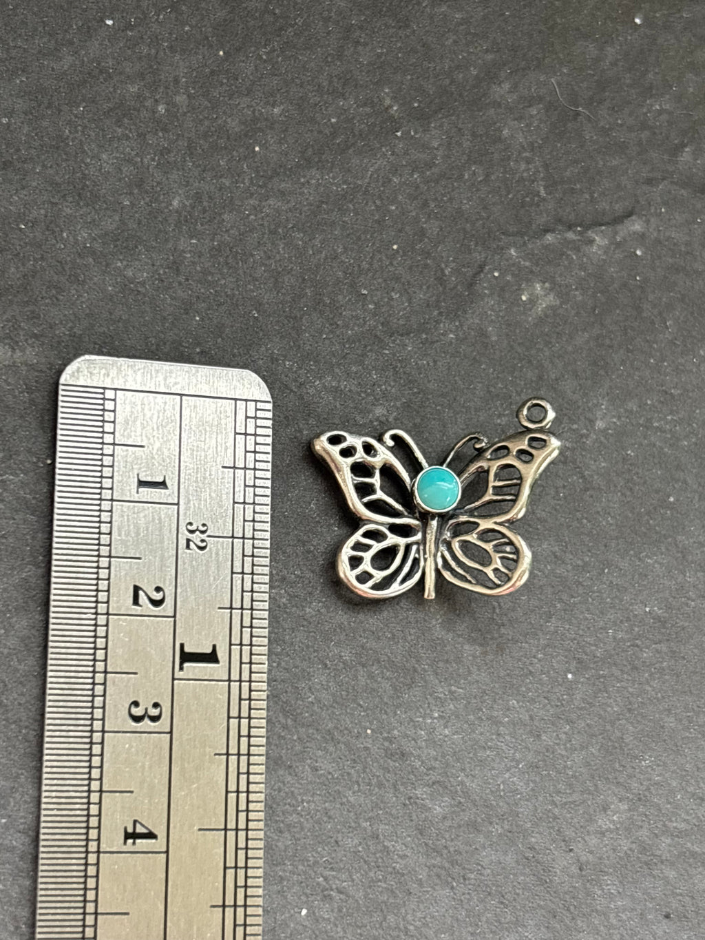 Kingman Turquoise Butterfly Charm