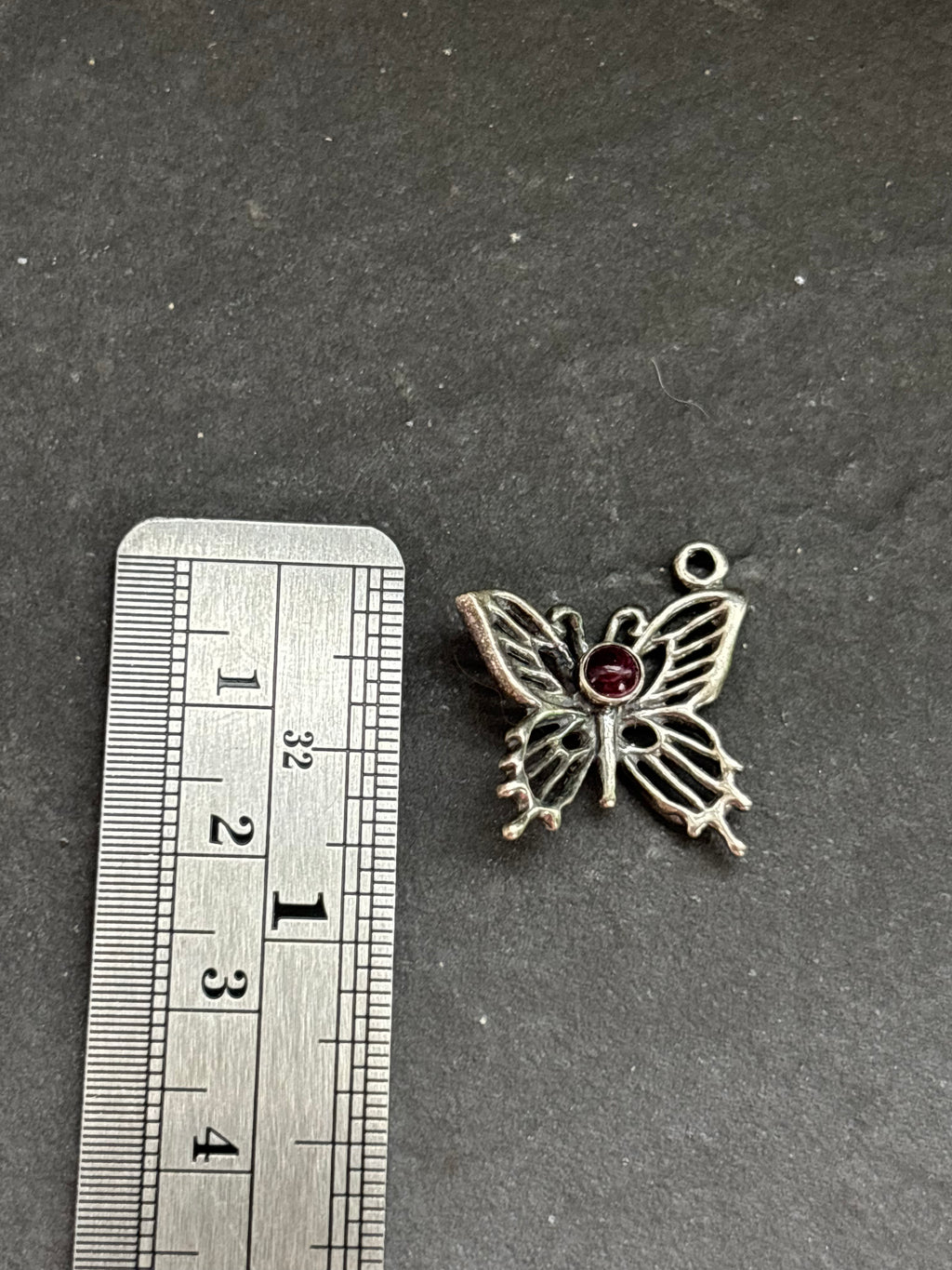 Purple Spiny Oyster Butterfly Charm