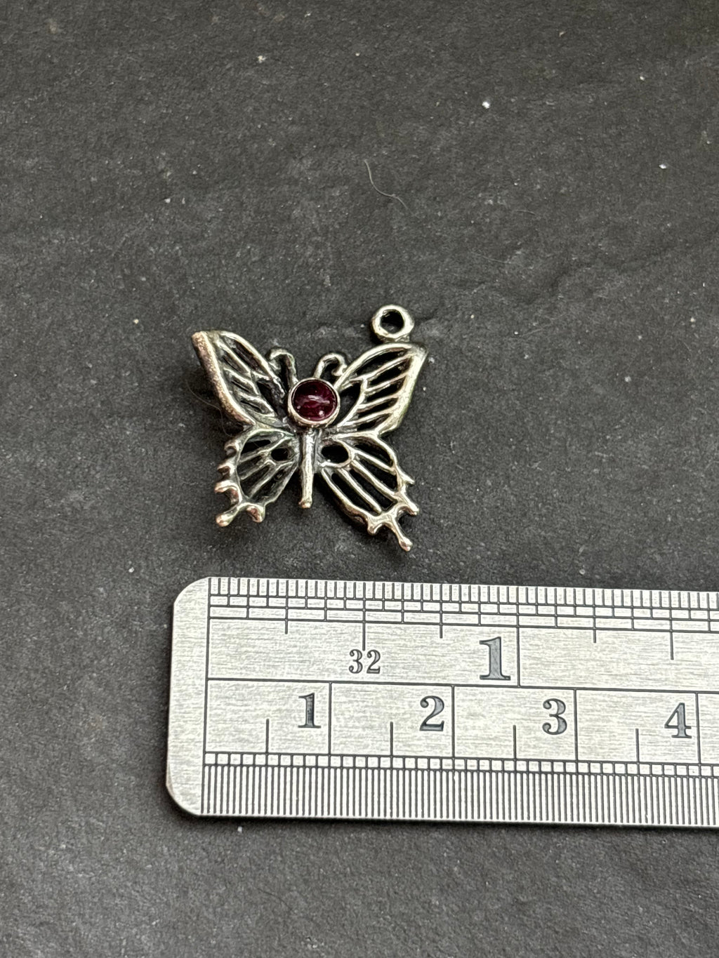 Purple Spiny Oyster Butterfly Charm
