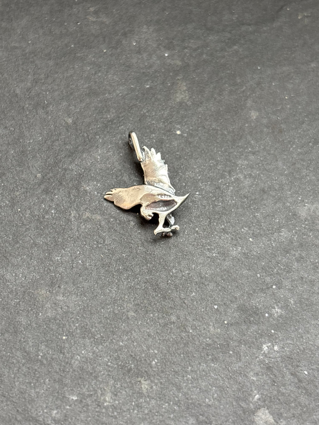 Purple Spiny Oyster Flying Eagle Charm
