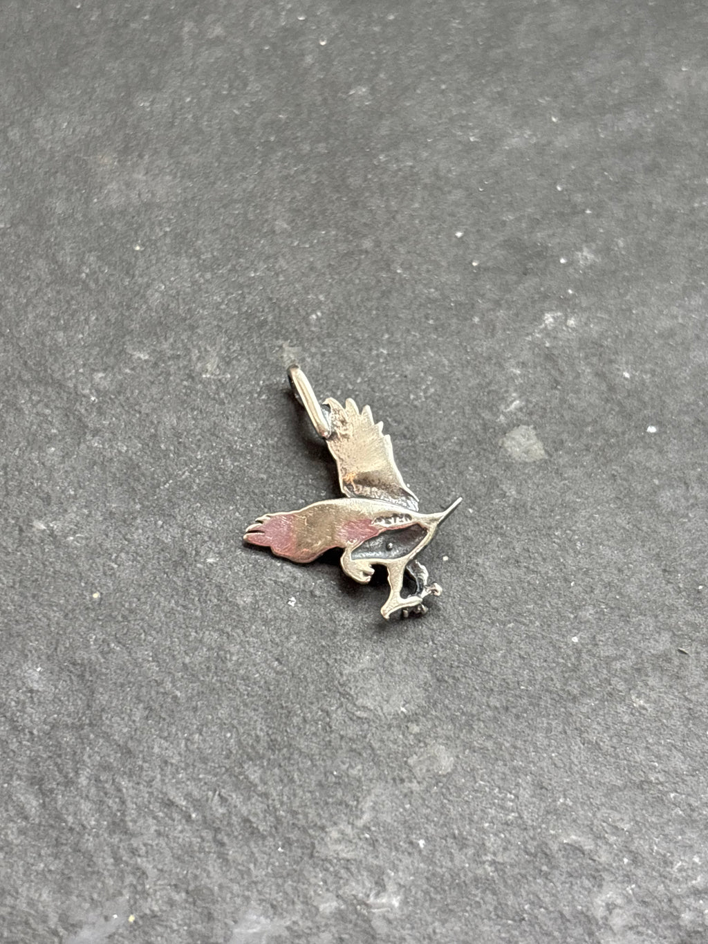 Red Spiny Oyster Flying Eagle Charm