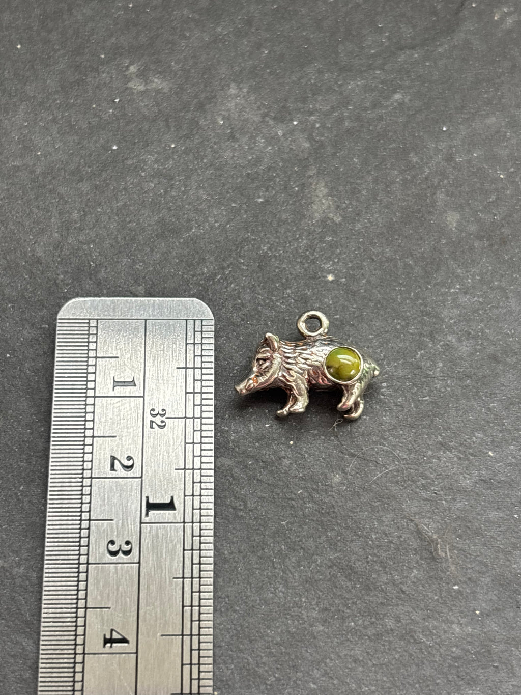 Sonoran Gold Turquoise Javelina Charm