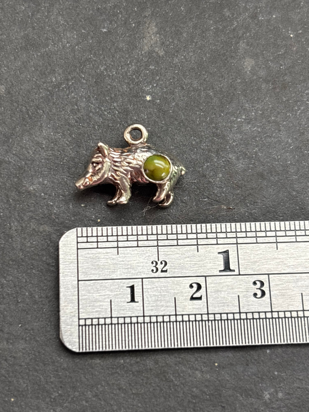 Sonoran Gold Turquoise Javelina Charm