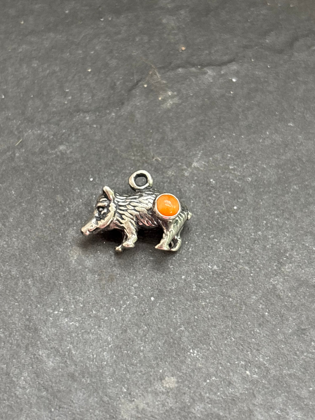 Orange Spiny Oyster Javelina Charm