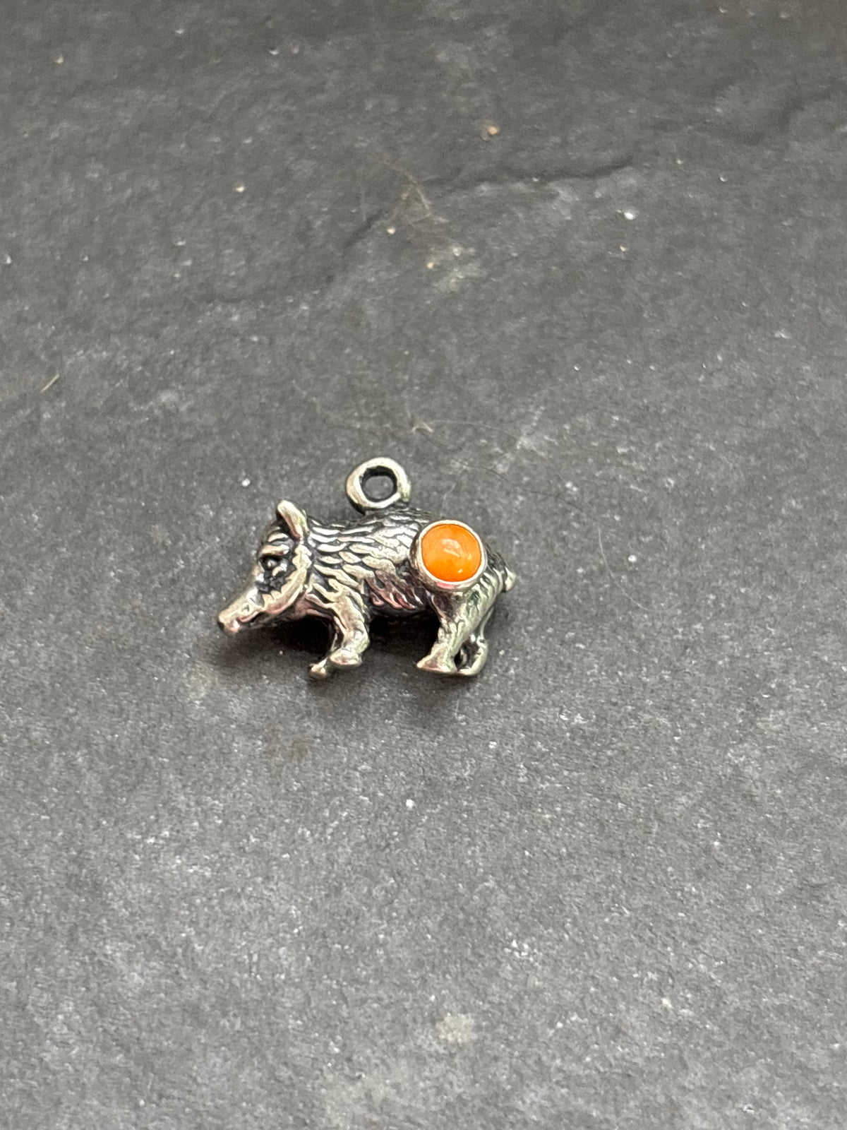 Orange Spiny Oyster Javelina Charm