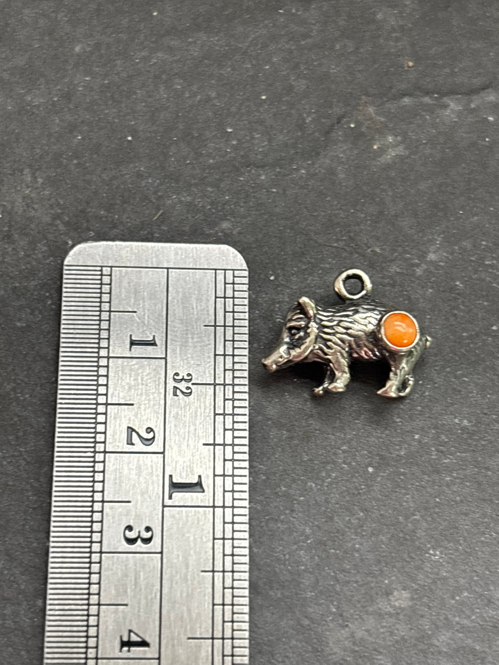 Orange Spiny Oyster Javelina Charm