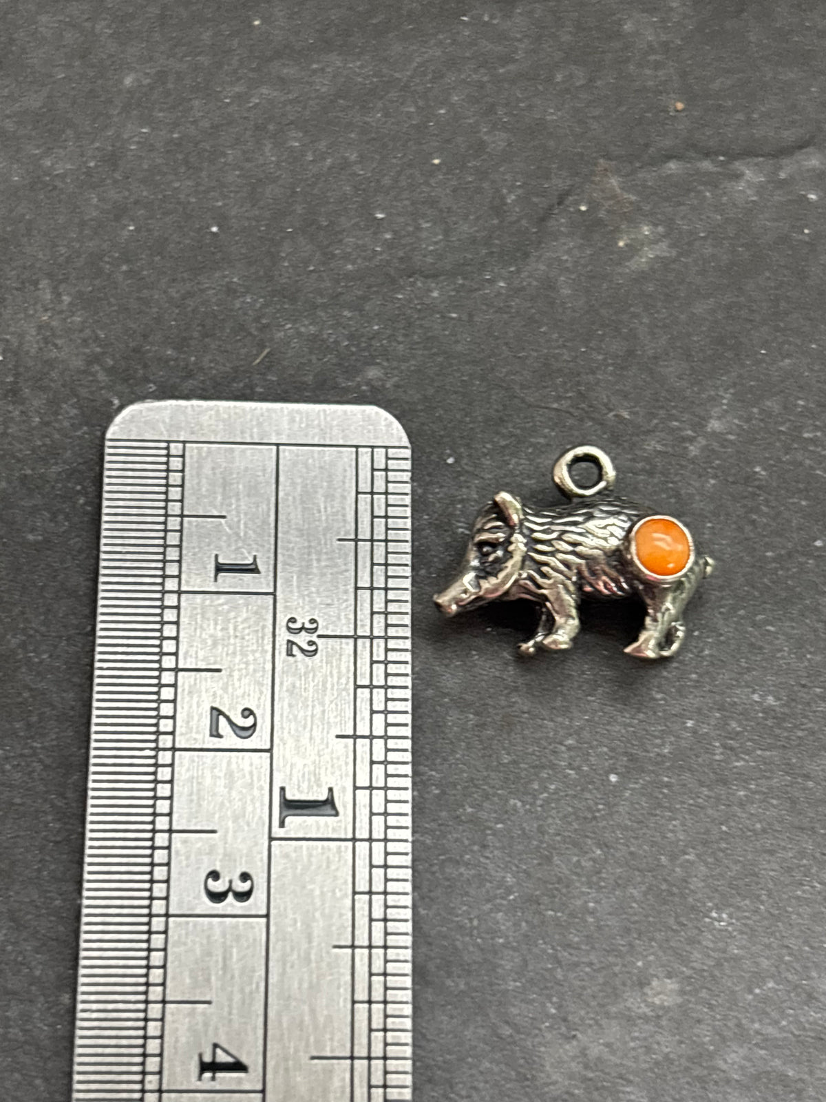 Orange Spiny Oyster Javelina Charm