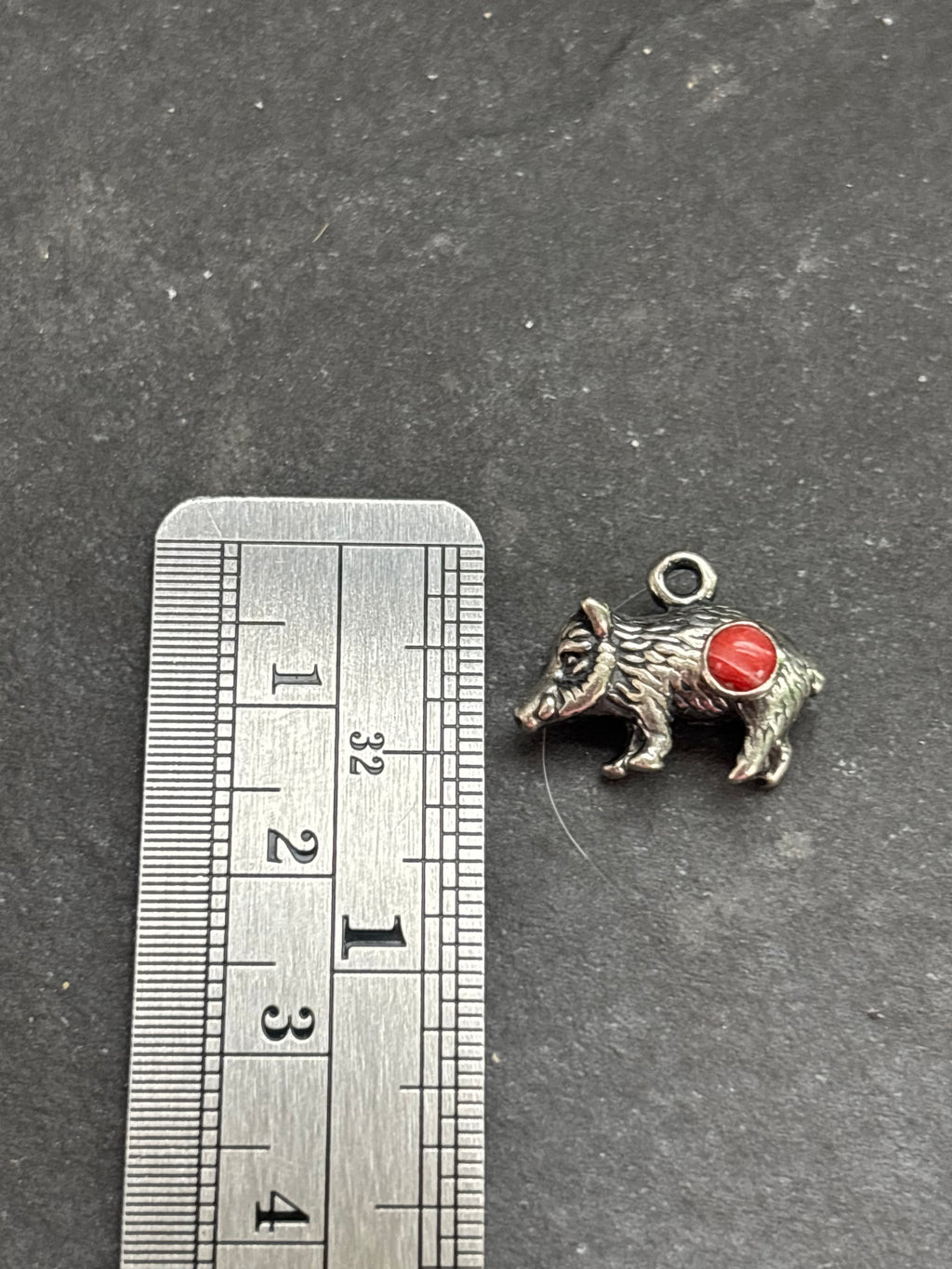 Red Spiny Oyster Javelina Charm