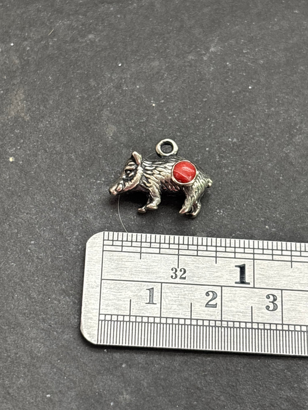 Red Spiny Oyster Javelina Charm