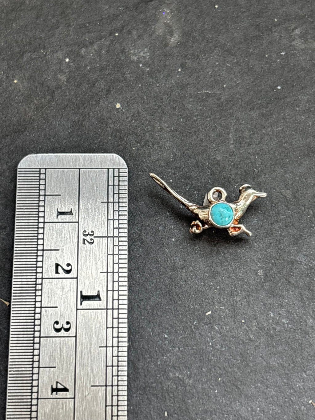 Kingman Turquoise Roadrunner Charm