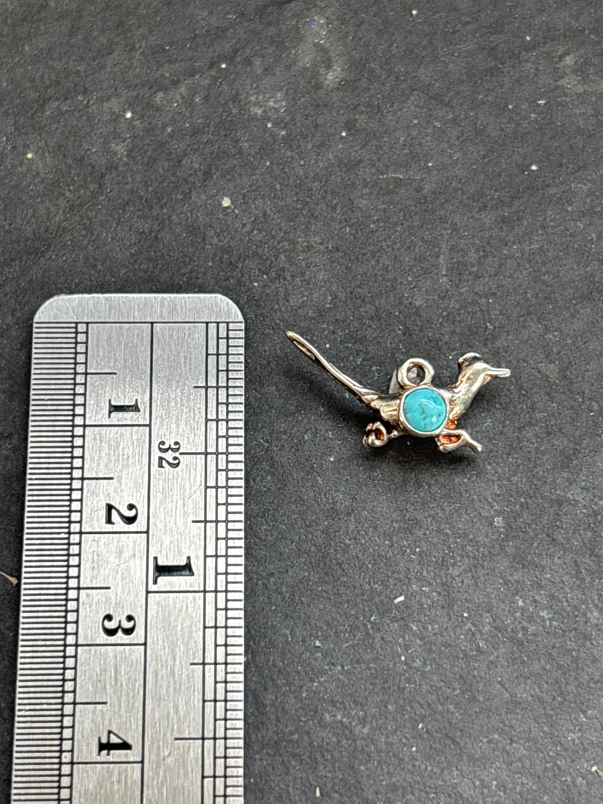 Kingman Turquoise Roadrunner Charm