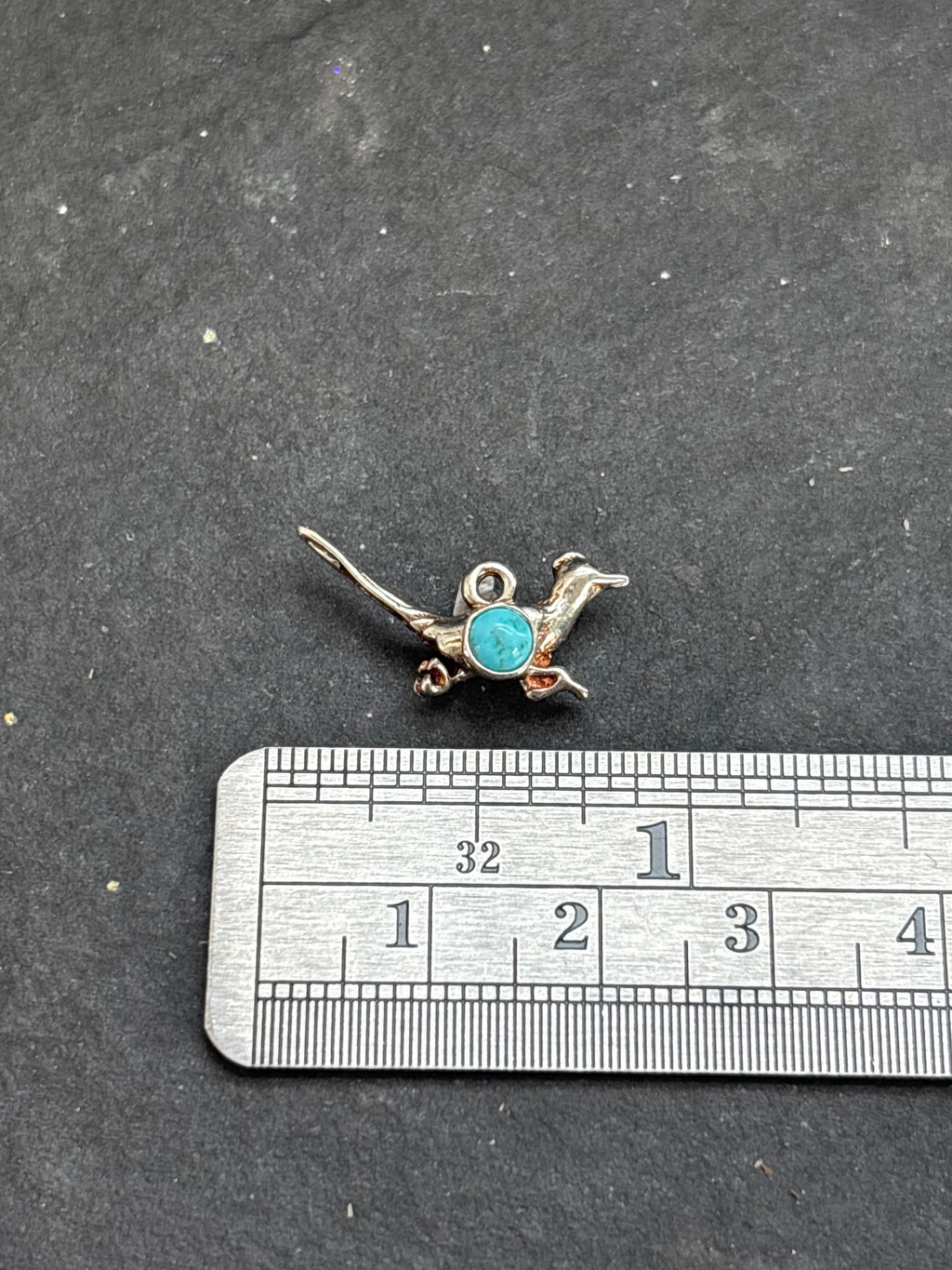 Kingman Turquoise Roadrunner Charm
