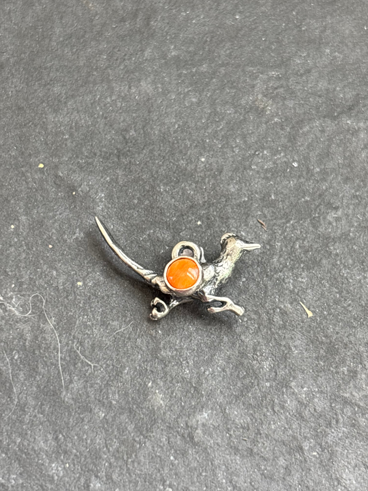 Orange Spiny Oyster Roadrunner Charm