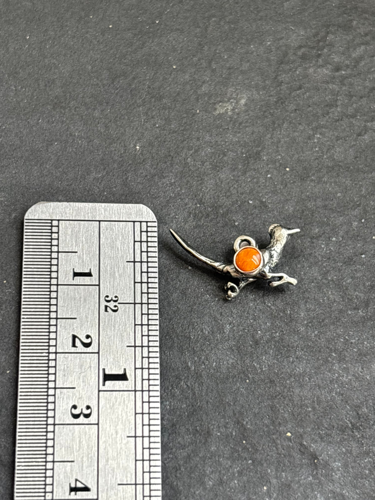 Orange Spiny Oyster Roadrunner Charm