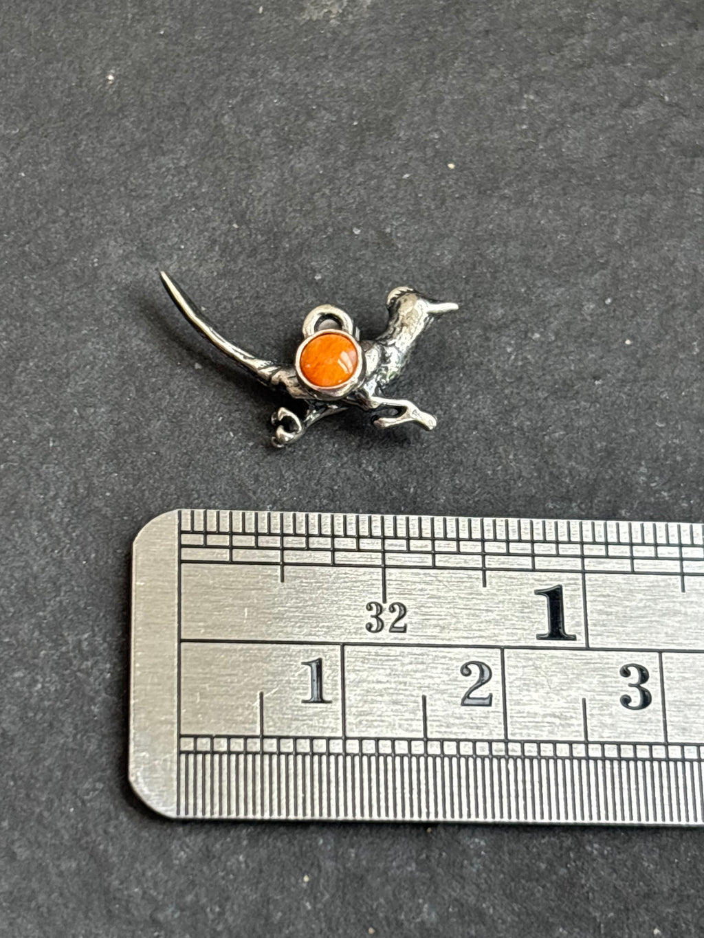 Orange Spiny Oyster Roadrunner Charm