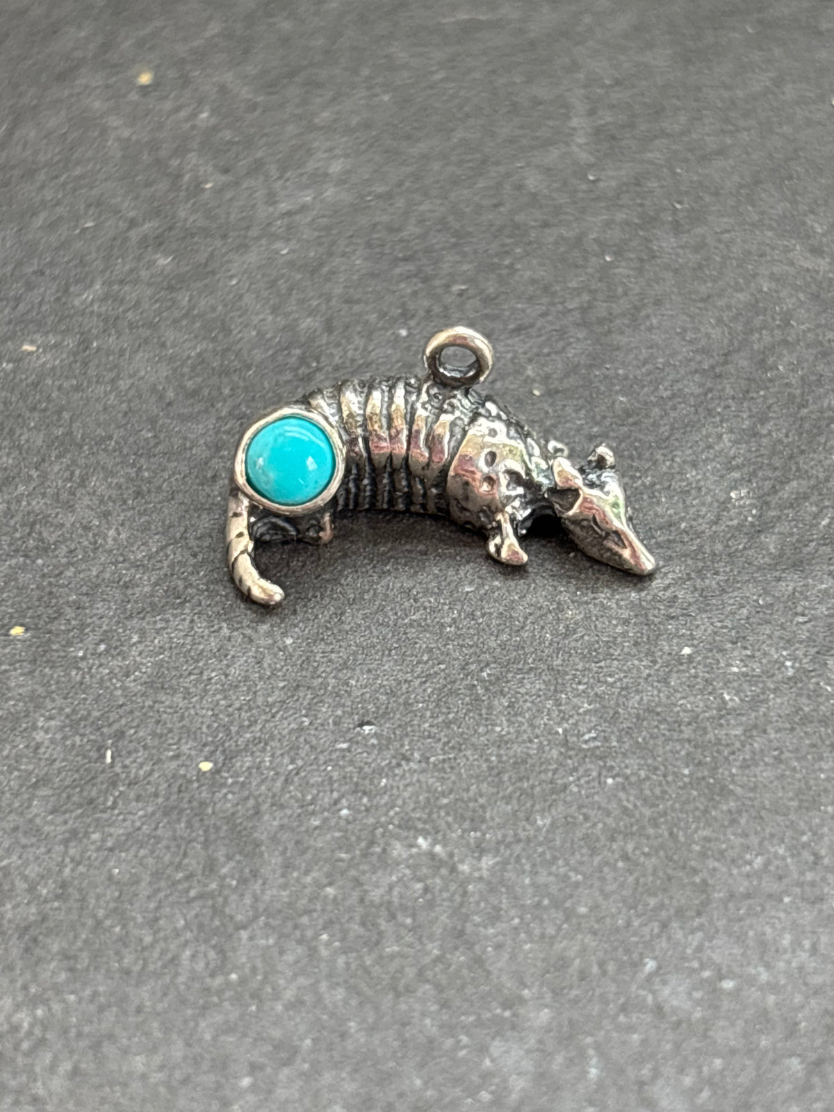 Kingman Turquoise Armadillo Charm