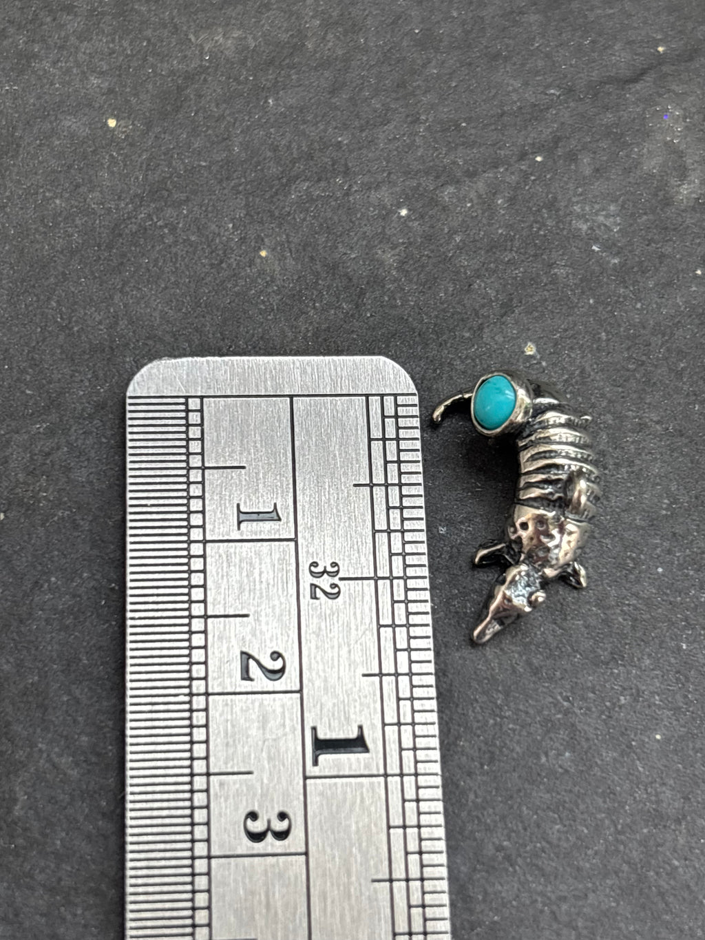 Kingman Turquoise Armadillo Charm