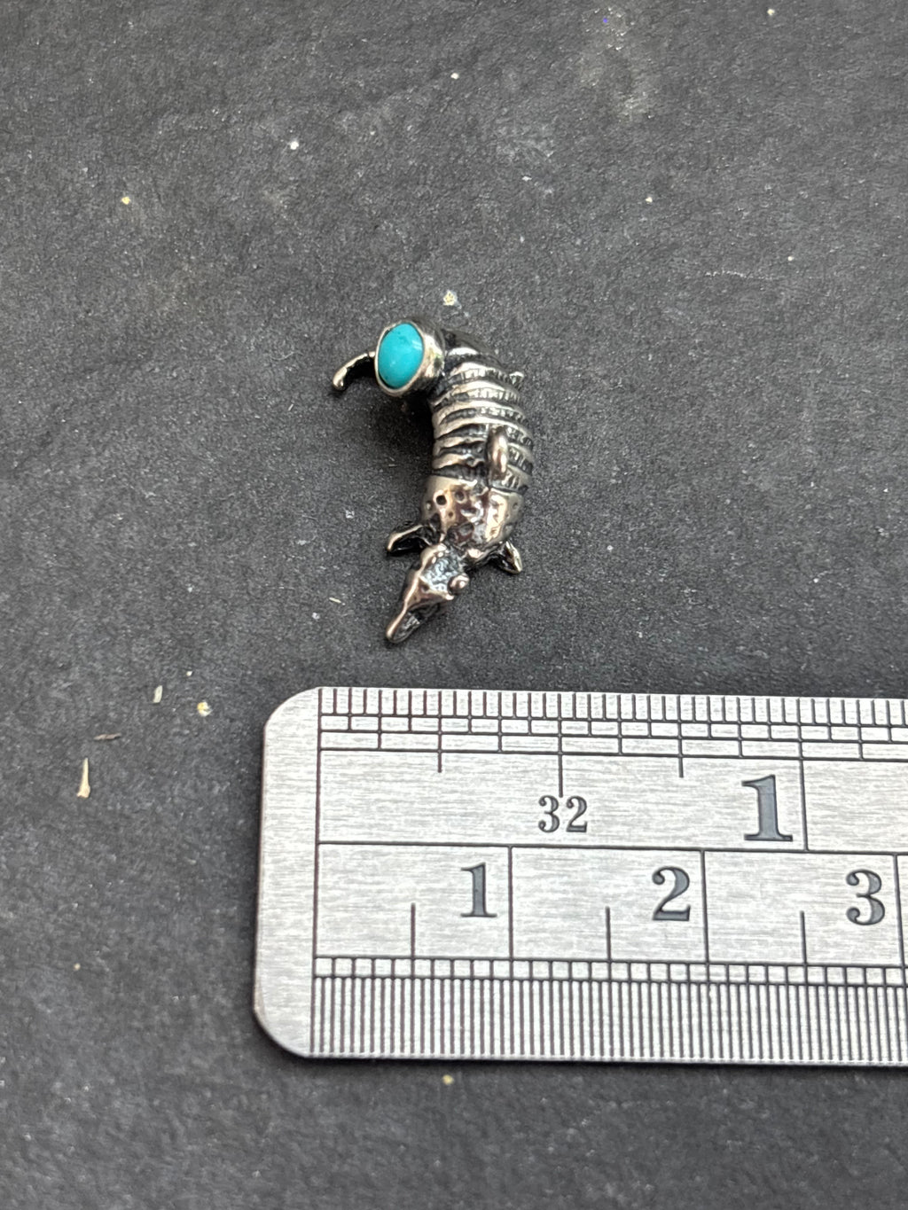 Kingman Turquoise Armadillo Charm