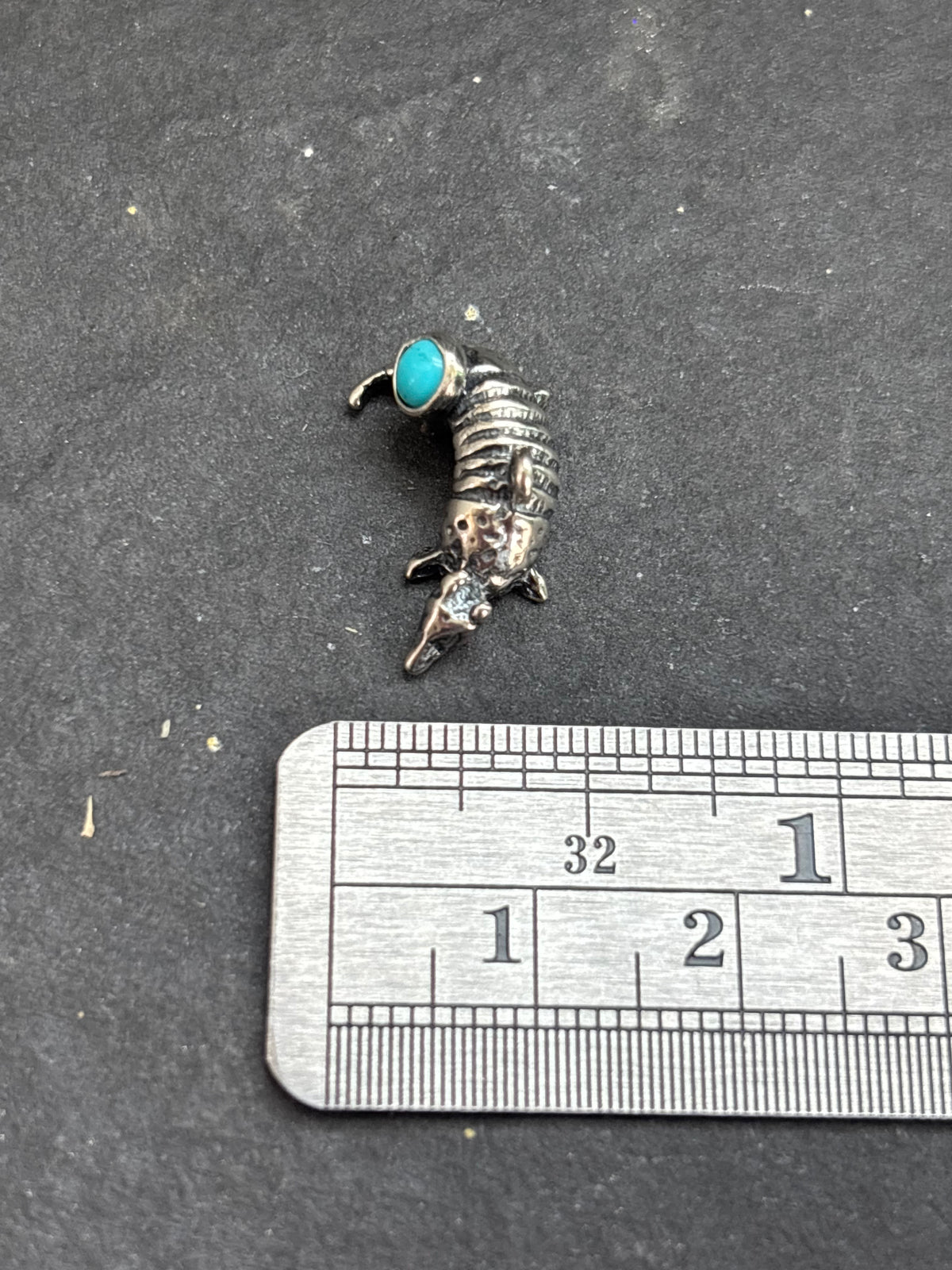 Kingman Turquoise Armadillo Charm