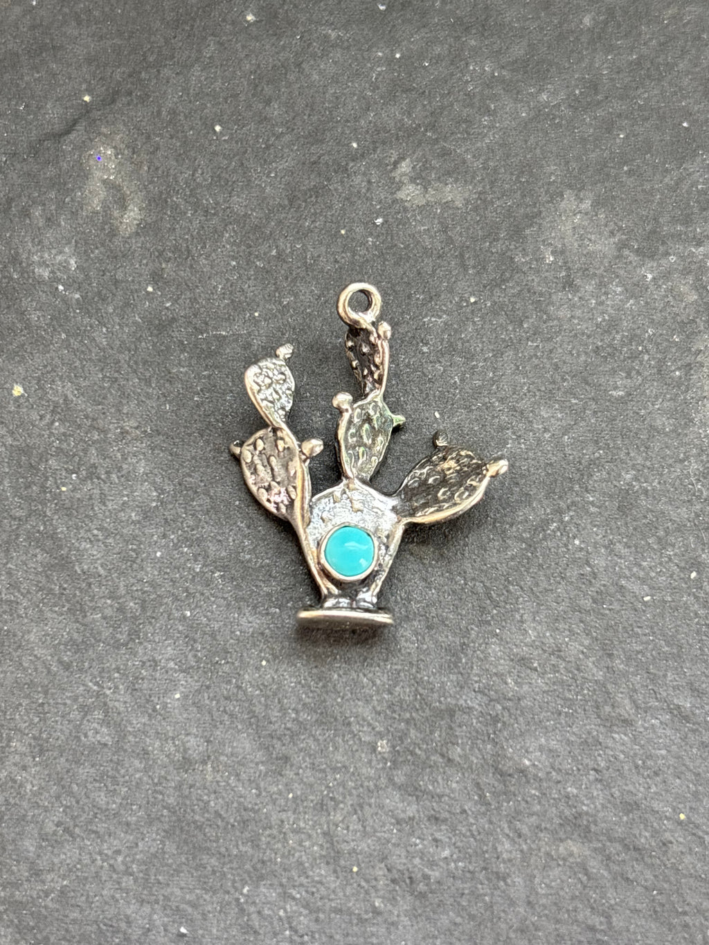 Kingman Turquoise Prickly Pear Charm