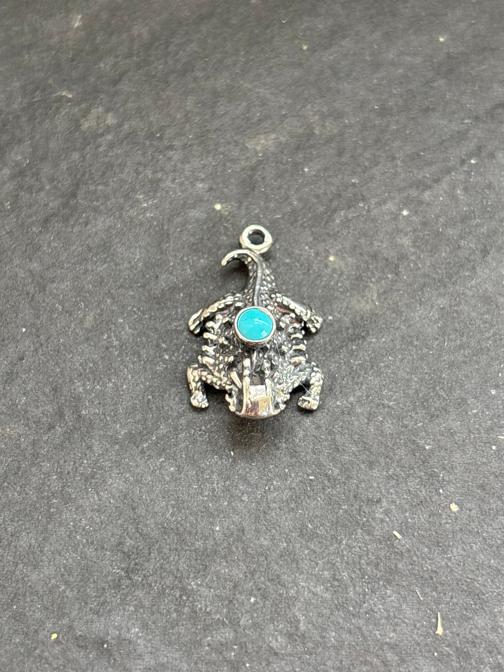 Kingman Turquoise Horny Toad Charm